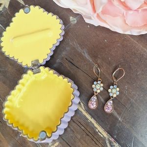 Joan rivers earrings and ceramic crystal box